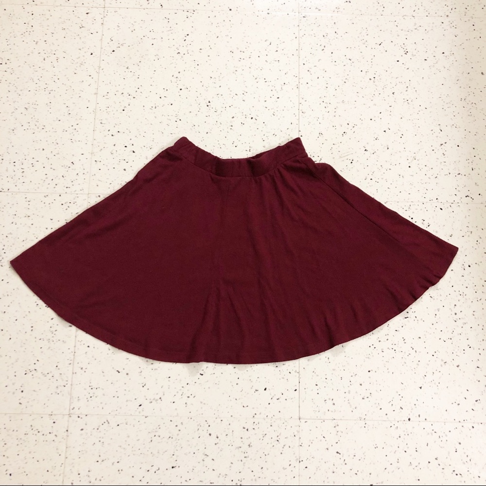 Rue 21 Maroon Mini Skirt